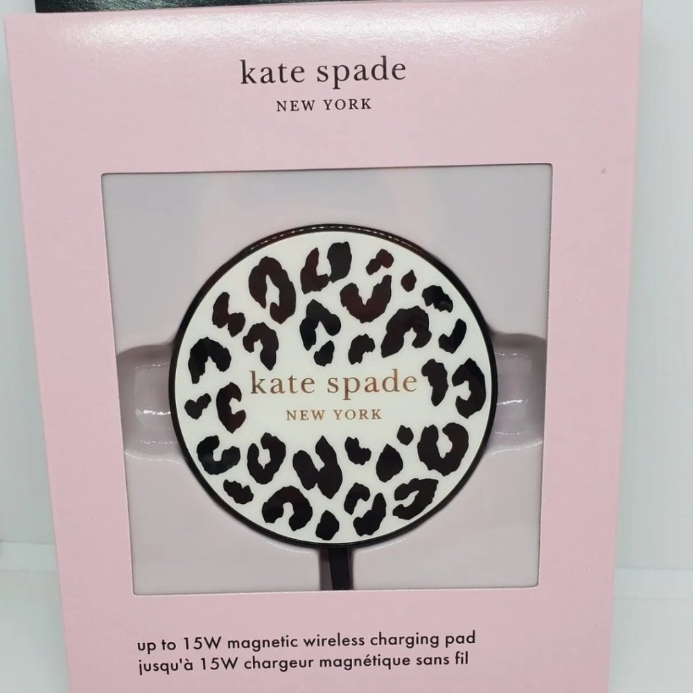 Kate Spade New York 15W Charging Puck with MagSafe - City Leopard